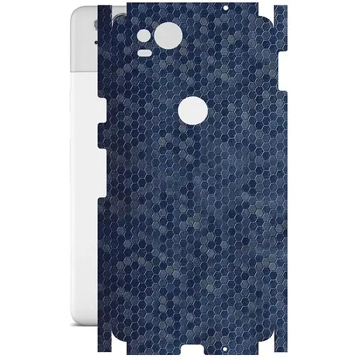 Захисна плівка StatusSKIN для Google Pixel 2 Корпус Вініл Соти сині - фото 1
