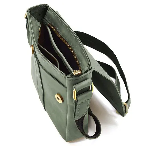 Чоловіча шкіряна сумка через плече LIMARY 22х18х5 см sum0025886 - фото 2