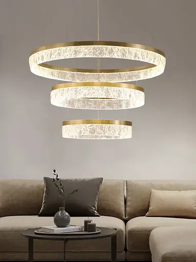 Светодиодная люстра 3 Сестры PJ899 (55см) Коричневая - фото 3