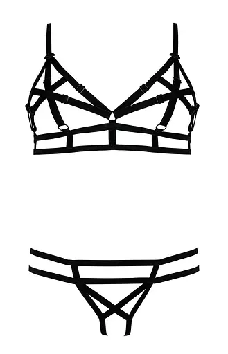 Комплект білизни Anais Echo L чорний - фото 3