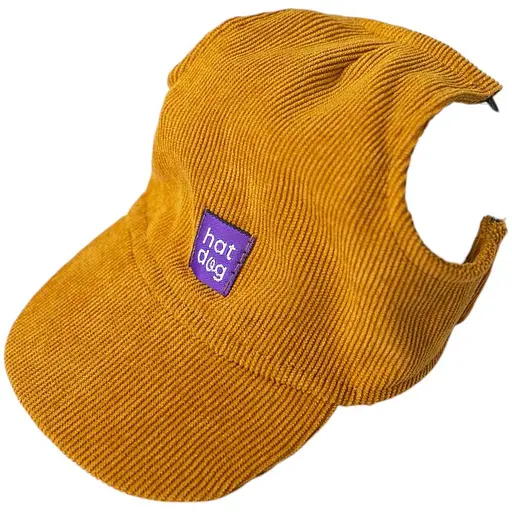 Кепка Hat-Dog 5/XL вельвет гірчична з регульованою затяжкою 135