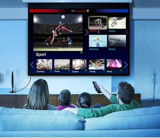 Цифрова антена телевізійна для приміщень HDTV-антена з підсилювачем сигналу - фото 2