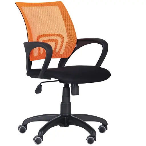 Кресло Веб сиденье Сетка синяя/спинка Сетка оранжевая