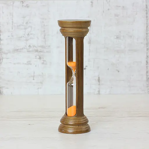 Часы песочные в деревянном корпусе на 10 минут (цвет орех/песок оранжевый), Склоприлад 86721 - фото 3