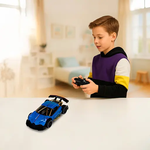 Автомобиль на радиоуправлении голубой KS Drive Extreme Racing (SL-8213ARHB) - фото 14