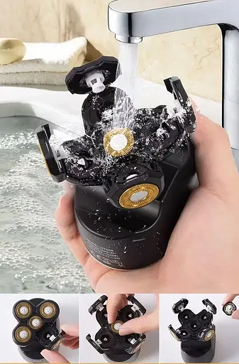 Чоловіча електробритва стайлер LK-9800 із насадками - фото 5