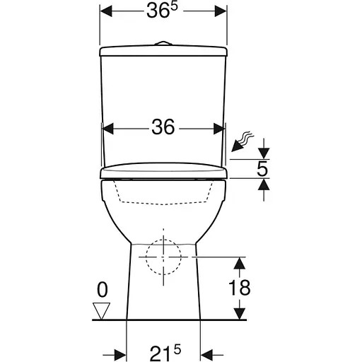 Унитаз-компакт Geberit Selnova Rimfree 501.753.00.1 с сидением Soft Close, Белый - фото 4