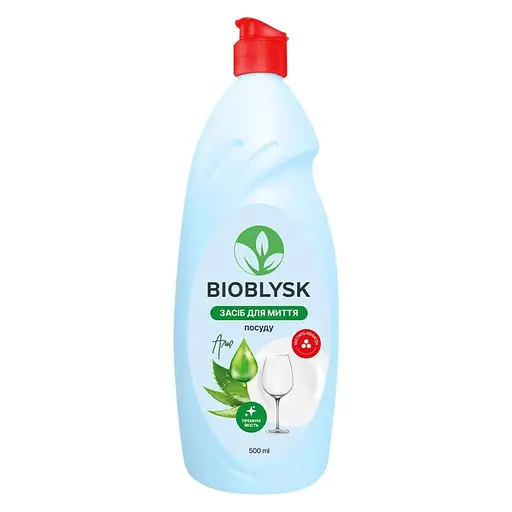 Средство для мытья посуды BioBlysk Алоэ 1 л (500 мл х 2 шт.) - фото 2