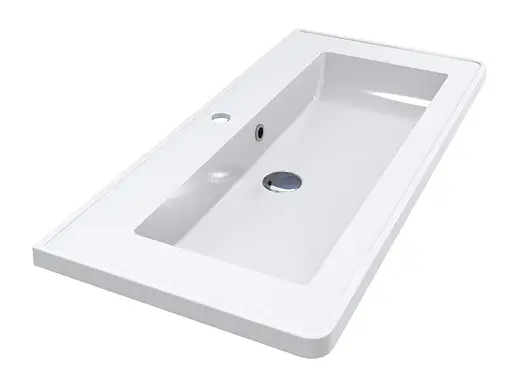 Умивальник Miraggio Tres глянсовий 0001542, Білий - фото 3