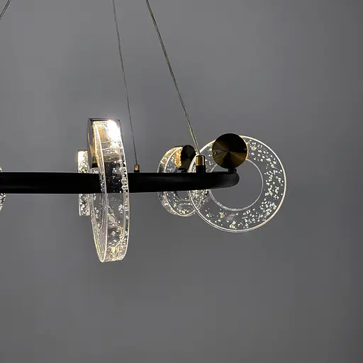 Дивовижний підвісний світильник у чорному корпусі d50 60w | Арт. G 068/6 | Line F - фото 8