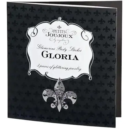 Пестіс з кристалів Petits Joujoux Gloria set of 3 Silver прикраса на груди та вульву One size - фото 3
