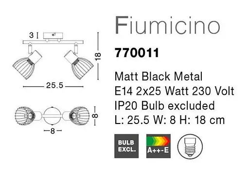 Спот Fiumicino Nova Luce 770011 - фото 4
