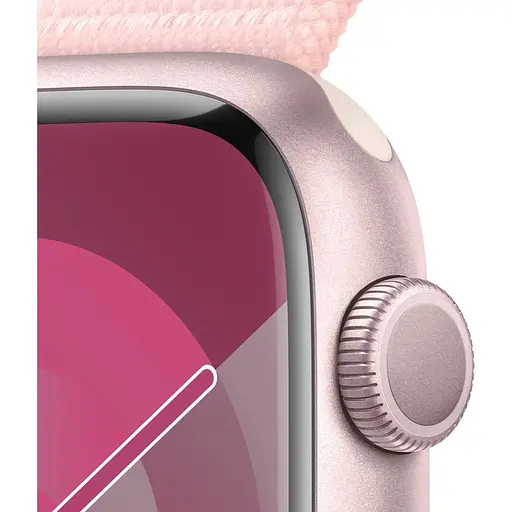 Apple Watch Series 9 GPS 45mm Pink Aluminium with Light Pink Sport Loop MR9J3 - фото 3