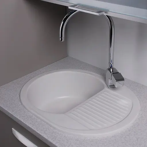 Кухонная мойка Fancy Marble Yuta белый 102060001 - фото 2