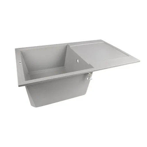 Кухонна мийка Lidz 790x495/230 GRA-09 (LIDZGRA09790495230), Сірий - фото 4