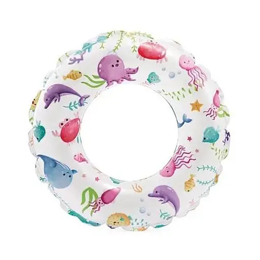 Дитячий надувний круг Морські тварини Intex 59241-7 розмір 61 см - фото 1