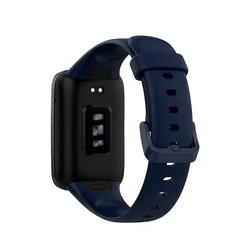 Силіконовий ремінець Tamister для Xiaomi Mi Smart Band 7 Pro Midnight blue - фото 2