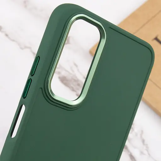 TPU чохол Bonbon Metal Style для Samsung Galaxy A54 5G Зелений / green - фото 5