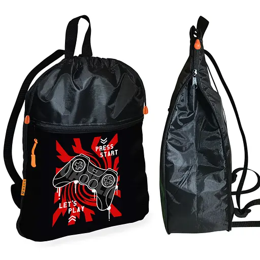 Рюкзак-мешок для школы Геймер детская сумка для обуви и спортивной одежды (01549)