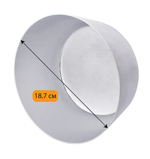 Хлібна форма алюмінієва для випікання круглого хліба Л17 Ø 18.7 см, Полімет 83384 - фото 9