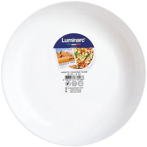 Блюдо Luminarc біле Frieds Time WHITE глибоке 30 см P6283