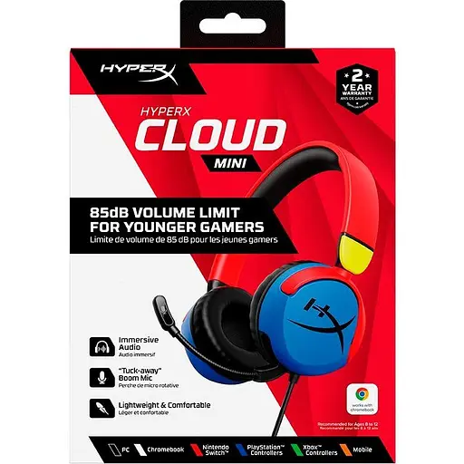 Наушники игровые HyperX Cloud Mini Wired Multi-Color 7G8F3AA (126462) - фото 8