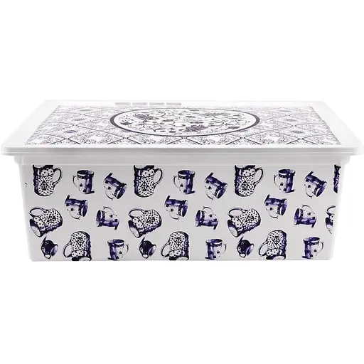 Контейнер для зберігання Qutu Trend Box Porcelain 25 л (TREND BOX с/к PORCELAIN 25л.) - фото 1