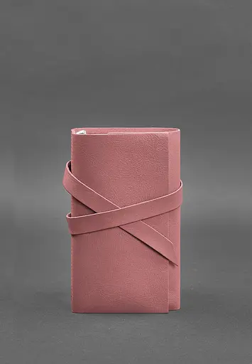 Жіночий шкіряний блокнот (Софт-бук) 1.0 Рожевий - фото 2