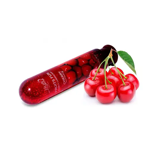 Гель лубрикант зволожуючий їстівний Fruits Fun вишня 80 мл - фото 1