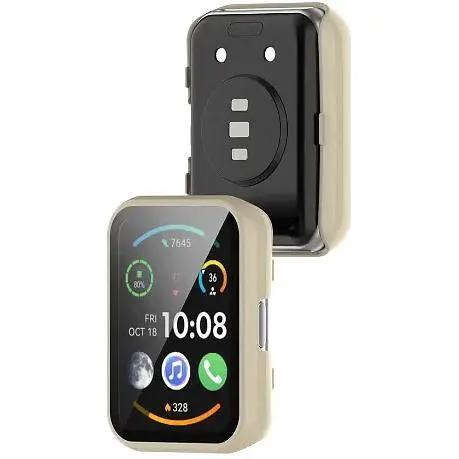 Чехол-накладка DK Пластик Gloss Стекло Full Cover для Huawei Watch Fit 2 (ivory) - фото 5