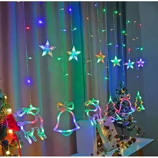 Гірлянда світлодіодна LED Technology штора Різдвяна 138 led 2.5 м мульти колір