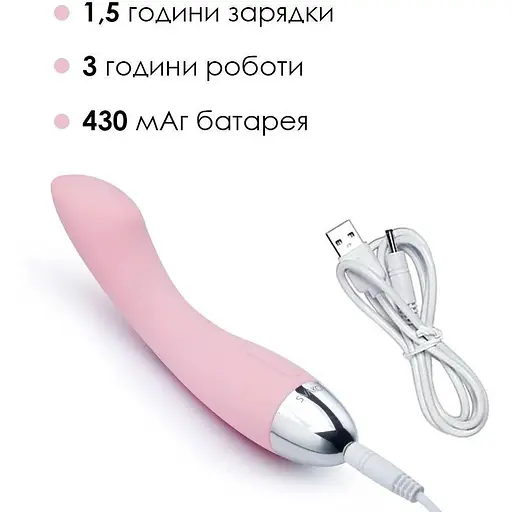 Вибратор для точки G Svakom Amy Pale Pink с интеллектуальным режимом и шелковистым покрытием - фото 5