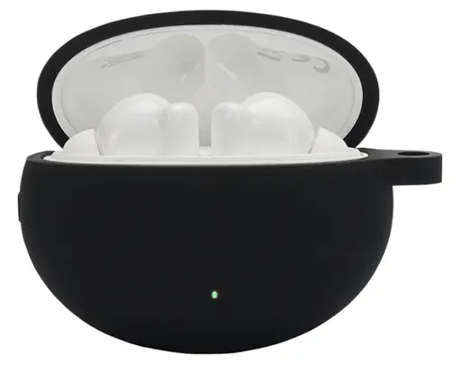 Чохол-накладка DK Silicone Candy Friendly з карабіном для Huawei FreeBuds 4i (black) - фото 2
