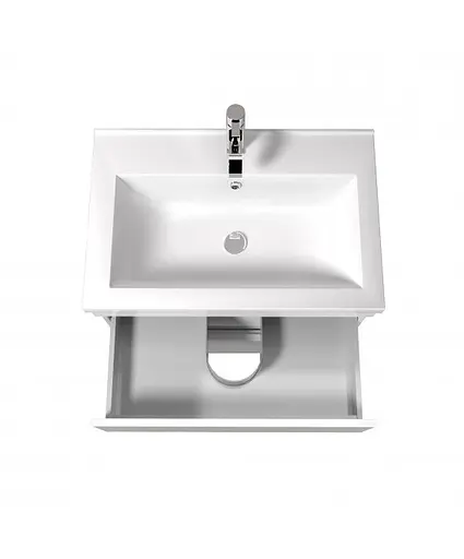 Тумба Мойдодир MoonShine 70 с умывальником Cosmo 70 напольная Белый - фото 5