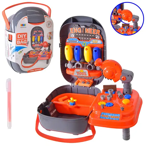 Игровой набор инструментов Bambi 8033 в чемодане - фото 1