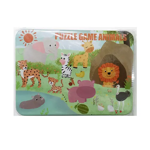 Пазли дерев'яні С 48686 "Тварини", в плівці (6900067486868) Вид 2 - фото 1