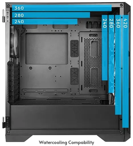 Корпус Chieftec APEX GA-01B-TG-OP Black (GA-01B-TG-OP) без блока питания - фото 5