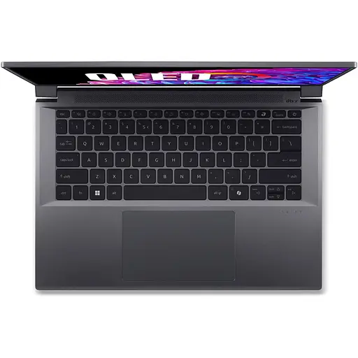 Ноутбук Acer Swift X 14 OLED SFX14-72G-5043 з процесором Intel Core Ultra 5 125H pana la 4.5GHz, 14.5'', 2.8K OLED 120Hz, 16GB LPDDR5X RAM, 1TB SSD, NVID Home, Steel сірий - фото 14