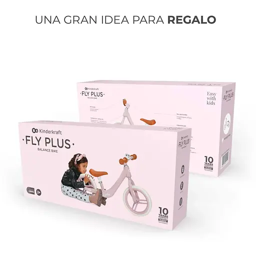 Беговел Kinderkraft Fly Plus Pink (KRFLPL00PNK0000) - фото 7