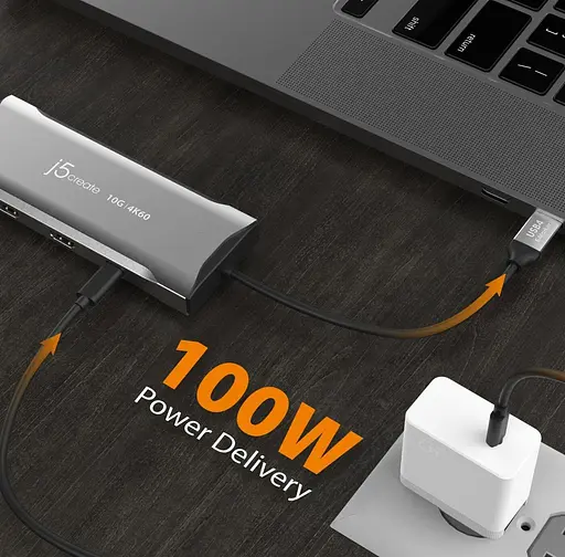 USB-хаб j5create JCD397-N, USB Type-C 9-в-1 (JCD397-N) - фото 6