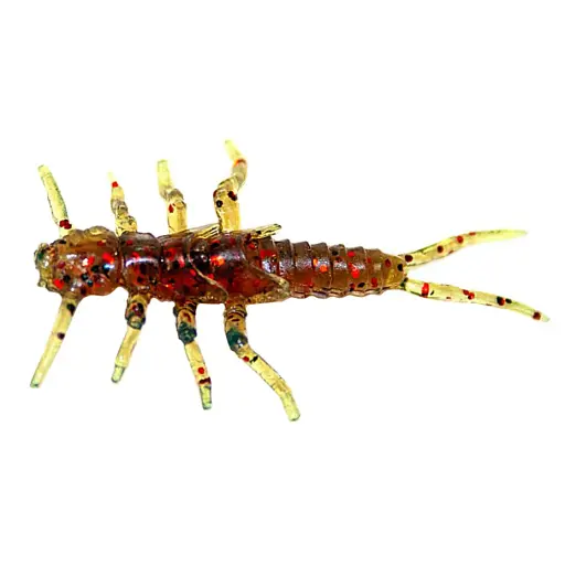 Силикон FishUP Stonefly 0.75" #019 - Motor Oil/Red (12 шт/уп)