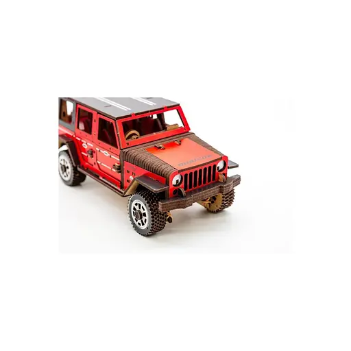 Деревянный 3D конструктор Джип Wrangler PuzzleOk Арт-25162 162 детали - фото 2