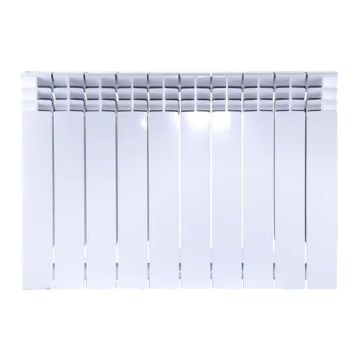 Радіатор біметалевий секційний Queen Therm 500/120 (кратно 10), Білий - фото 4