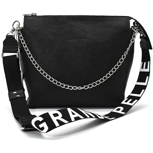 Кожаная женская сумка кросс-боди Grande Pelle 23х25.5х9 см sum0026348 - фото 1