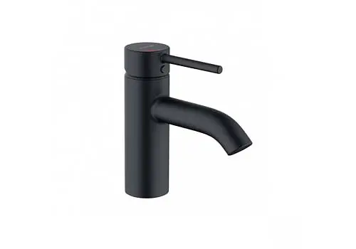 Смеситель для умывальника однорычажный 75 Kludi Bozz черный мат 383893976 - фото 1