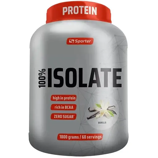 Сироватковий ізолят Sporter 100% Isolate 1.8 кг Ваніль - фото 1
