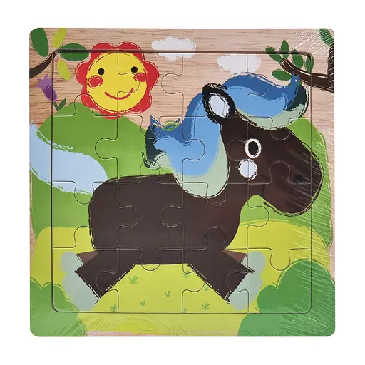 Деревяний пазл-вкладиш Конячка 73260-10, 16 деталей
