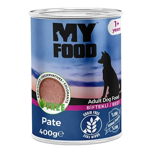 Влажный корм Hermos My Food Паштет для собак с говядиной 400 г