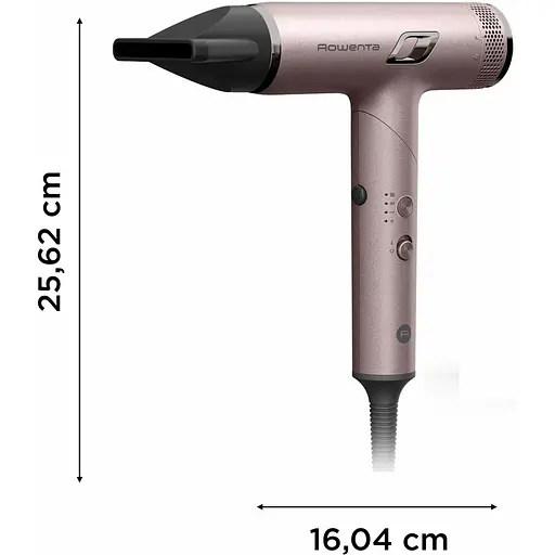 Фен Rowenta T-Shape Maestria Nano Foldable 1700 Вт розовый (HY8530E0) - фото 5