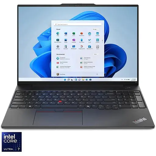 Ноутбук Lenovo ThinkPad E16 Gen 2 Ultra 7 155H la 4.80GHz, IPS, 32GB DDR5, 1TB, Arc, Win 11 Pro